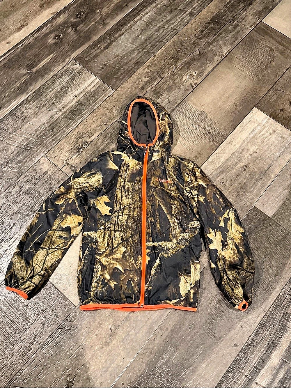 Columbia Kids Camo Hooded Jacket Size Medium (10/12)